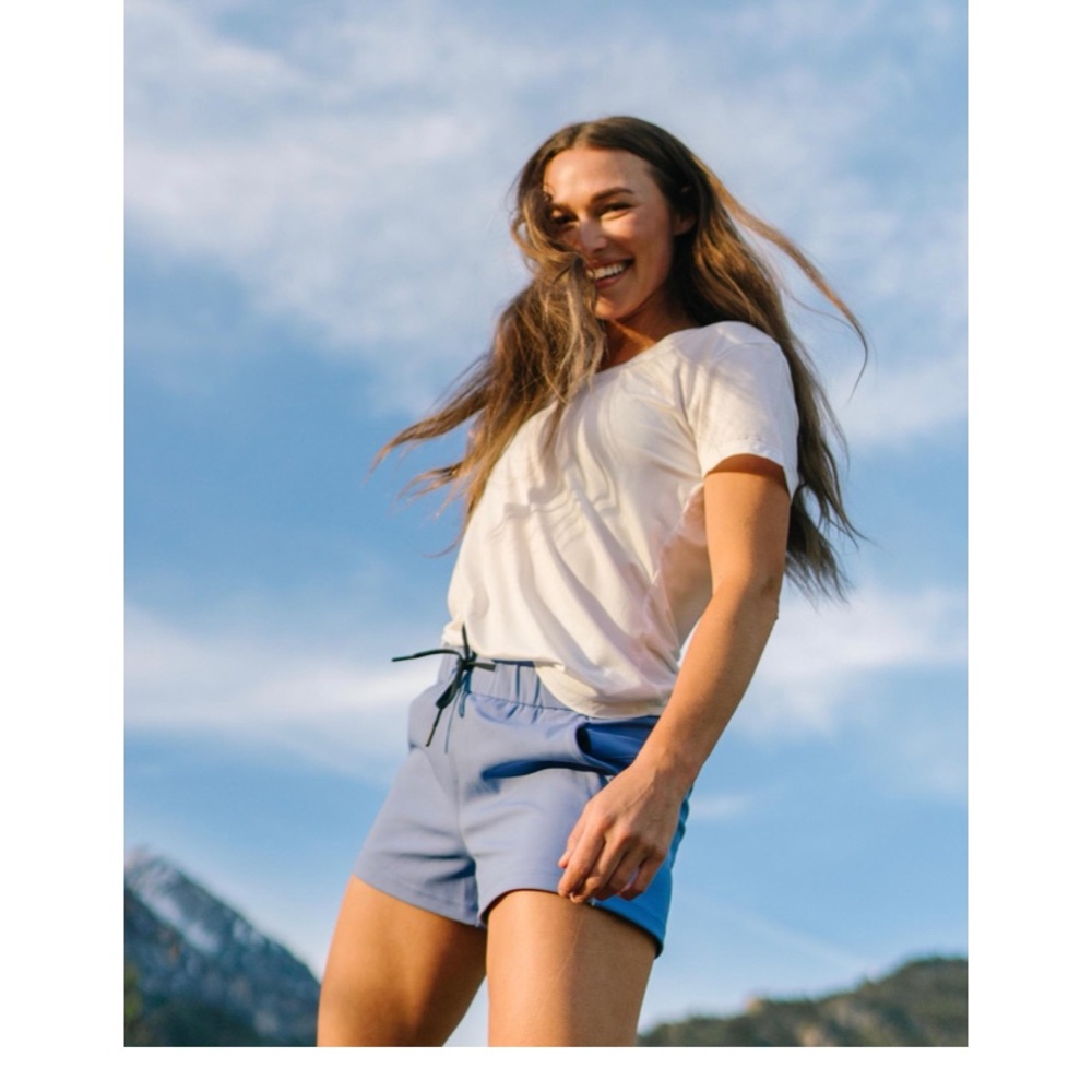 Zyia sky blue club shorts